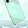 XINLI For iPhone 17 Pro Max Case TPU Phone Cover with Electroplating Frame