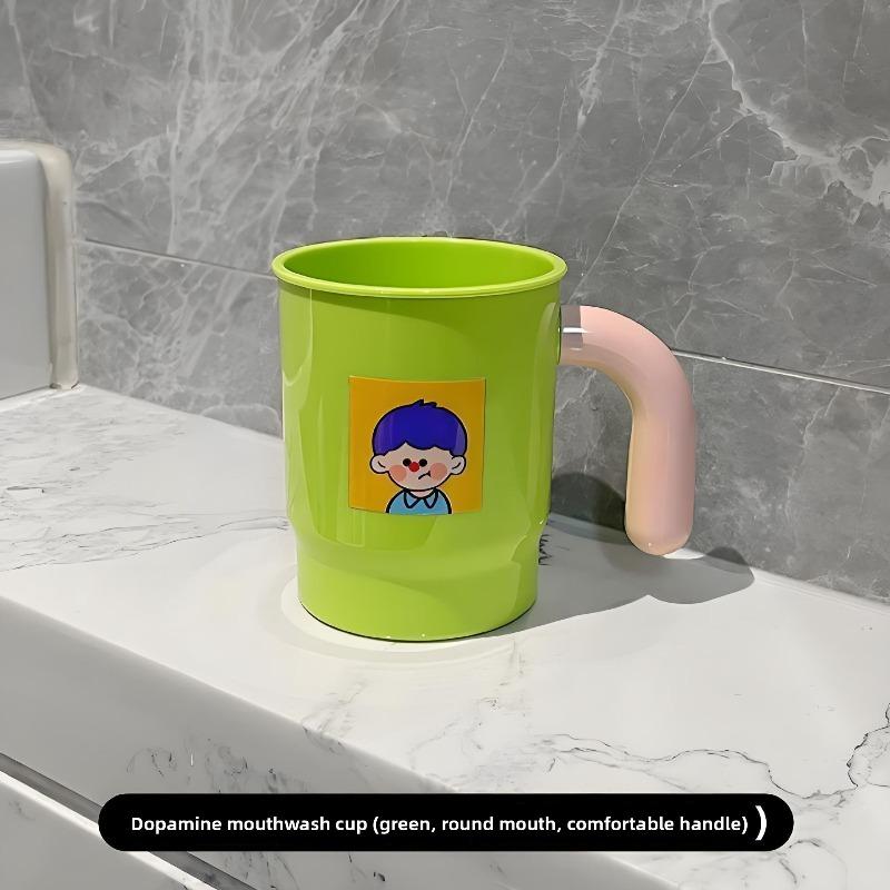 Mouthwash Cup, Children's Brushing Cup, Washbasin Cup, Couple Toothpaste Toothbrush Cup, Dormitory Cute Household Mouthwash Cup
