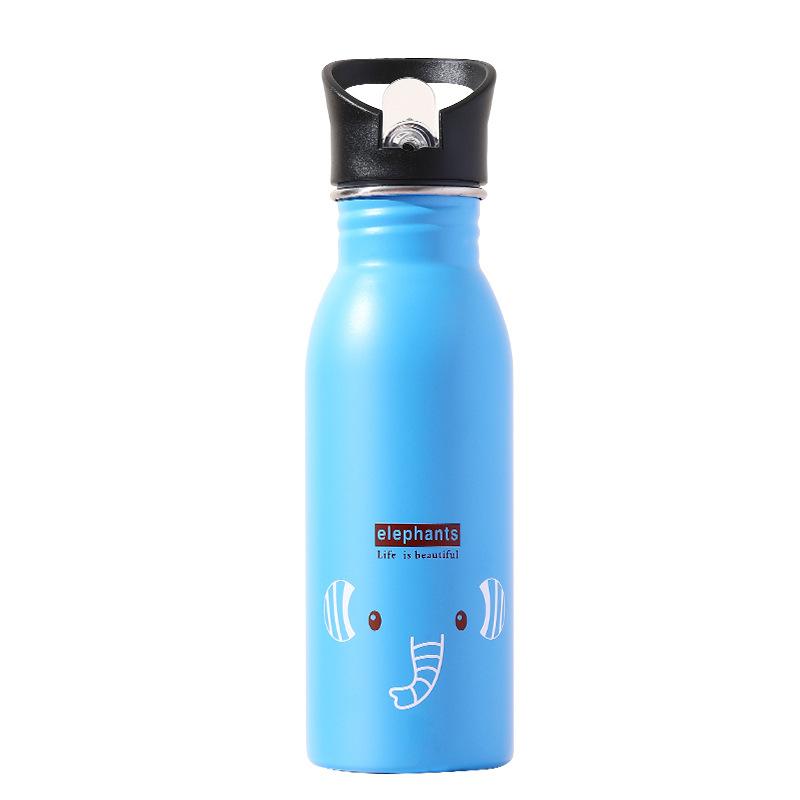 500ml Travel Bottle Sports Water Cup Straight Drink Bicycle Kettle Outdoor Sports Pot Stainless Steel Water Bottle