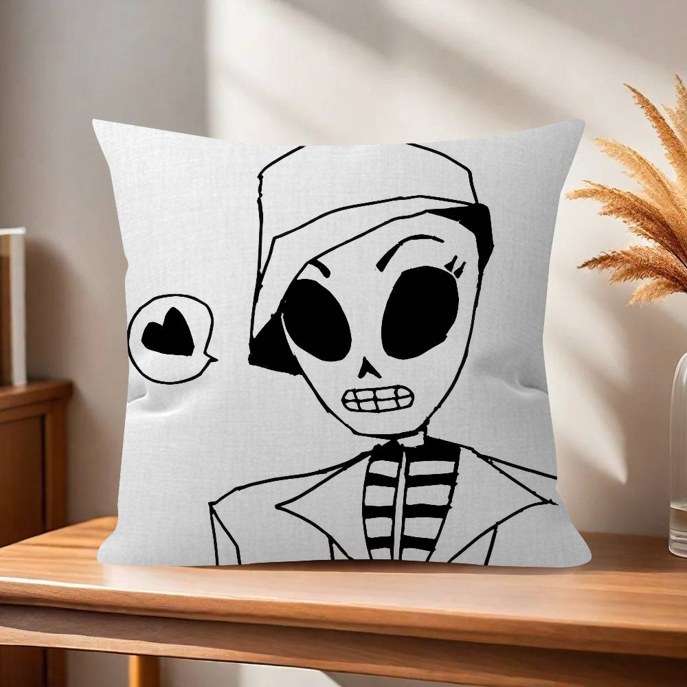 Classic ggGrim Fandango Game Pillow Gift Home Office Decoration Pillow Bedroom Sofa Car Cushion CoverPillow Case