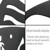 Black Iron Pet Wall Art Dog Cat Metal Sign Farmhouse Sculpture Hanging Decoration