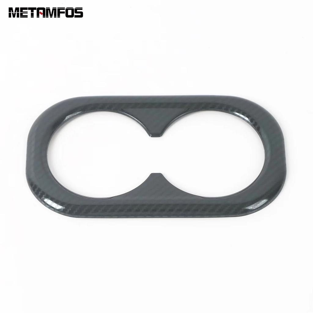 For Honda CR-V CRV  2024 2025 Carbon Fiber Rear Cup Holder Water Bottle Decoration Frame Interior Accessories Car Styling