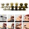 10pcs DIY Brass Nail Hat Bag Leather Craft Clothes/Bag/Shoes Monk Head Screws Garment Rivets