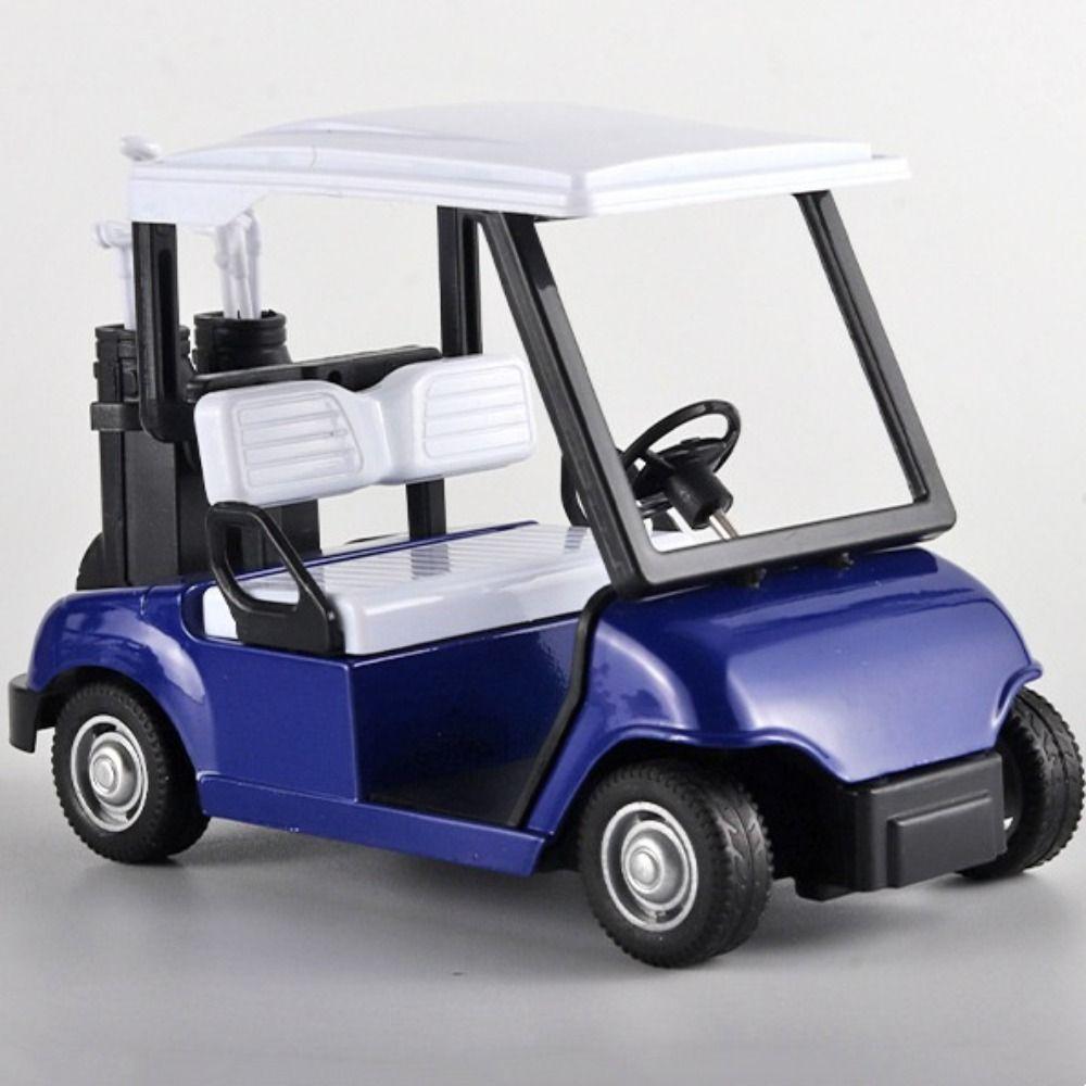 Simulation Golf Cart Model Pull-Back Golf Cart Vehicles Toy Miniature Golf Cart  Children Gift