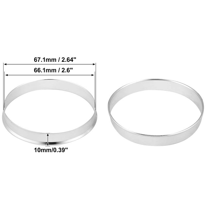 4pcs OD 56.1 57.1 60.1 63.1 64.1mm To ID 54.1 56.1 56.6 57.1mmCar Tire Centering Hub Centric Rings Wheel Bore Center