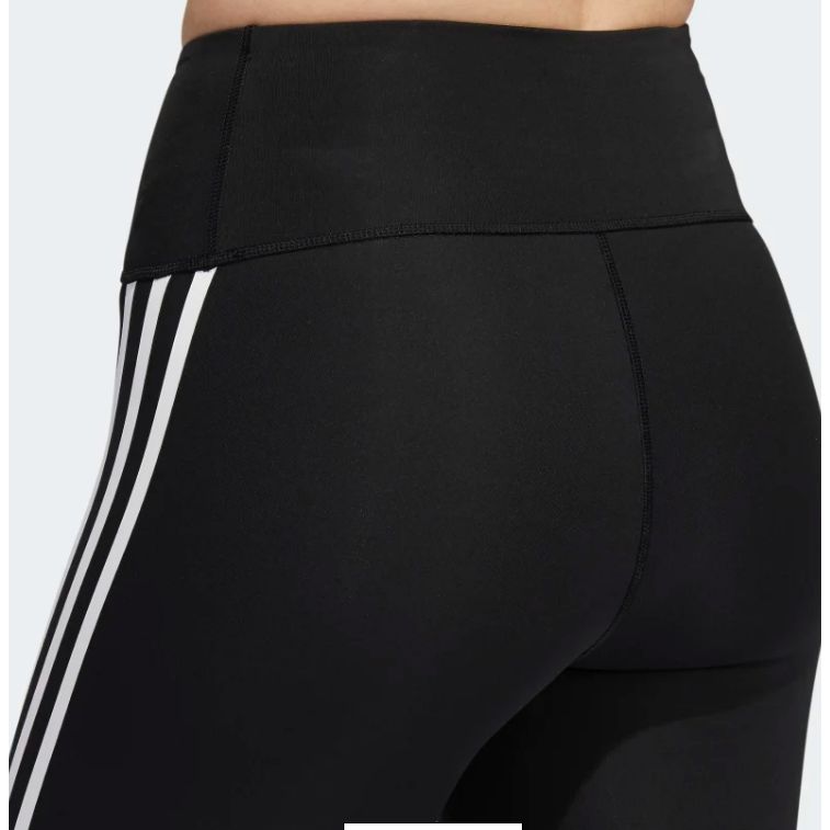 Adidas Logo Stripe Print Tight Fitness Shorts Women Shorts Black H64228
