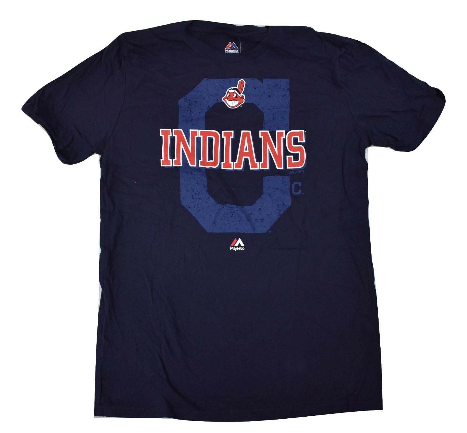 Majestic MLB Youth Boys Cleveland Indians Baseball Shirt NWT XL(18) M