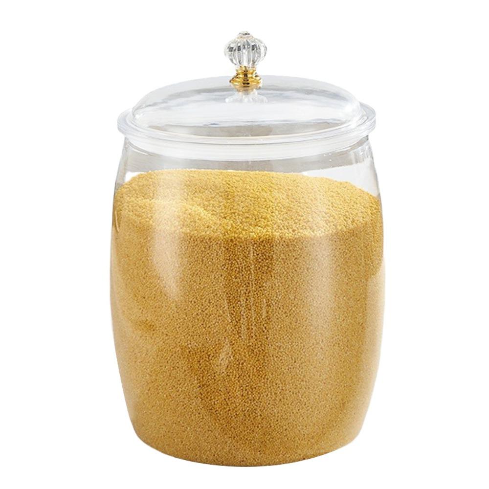 Moisture-Proof Canister Jar Wide Mouth Rice Storage Bucket Durable Sealed Can  Kitchen
