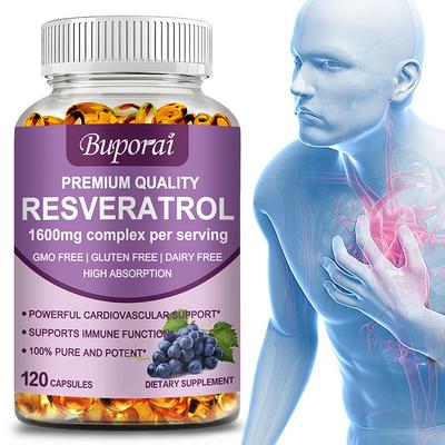 Resveratrolo 1600 mg per supportare la salute digestiva e il sistema immunitario