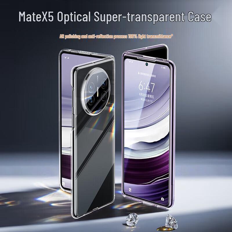 ESCASE Transparent Foldable Phone Case for Huawei Mate X5/X3