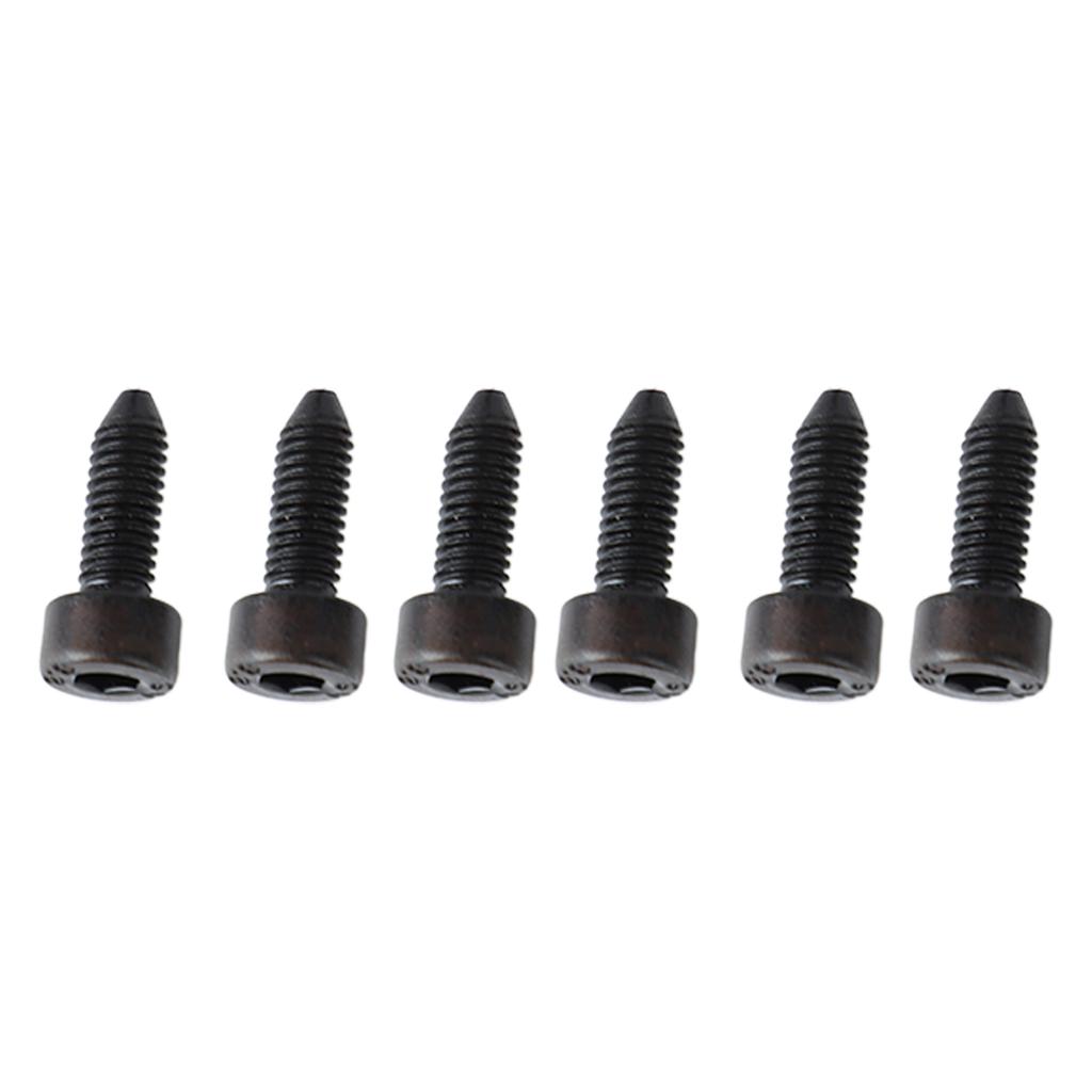6PCS Guitar Hex Head Screws Double Tremolo Bridge Saddle String Locking Screw with Taper Tip
