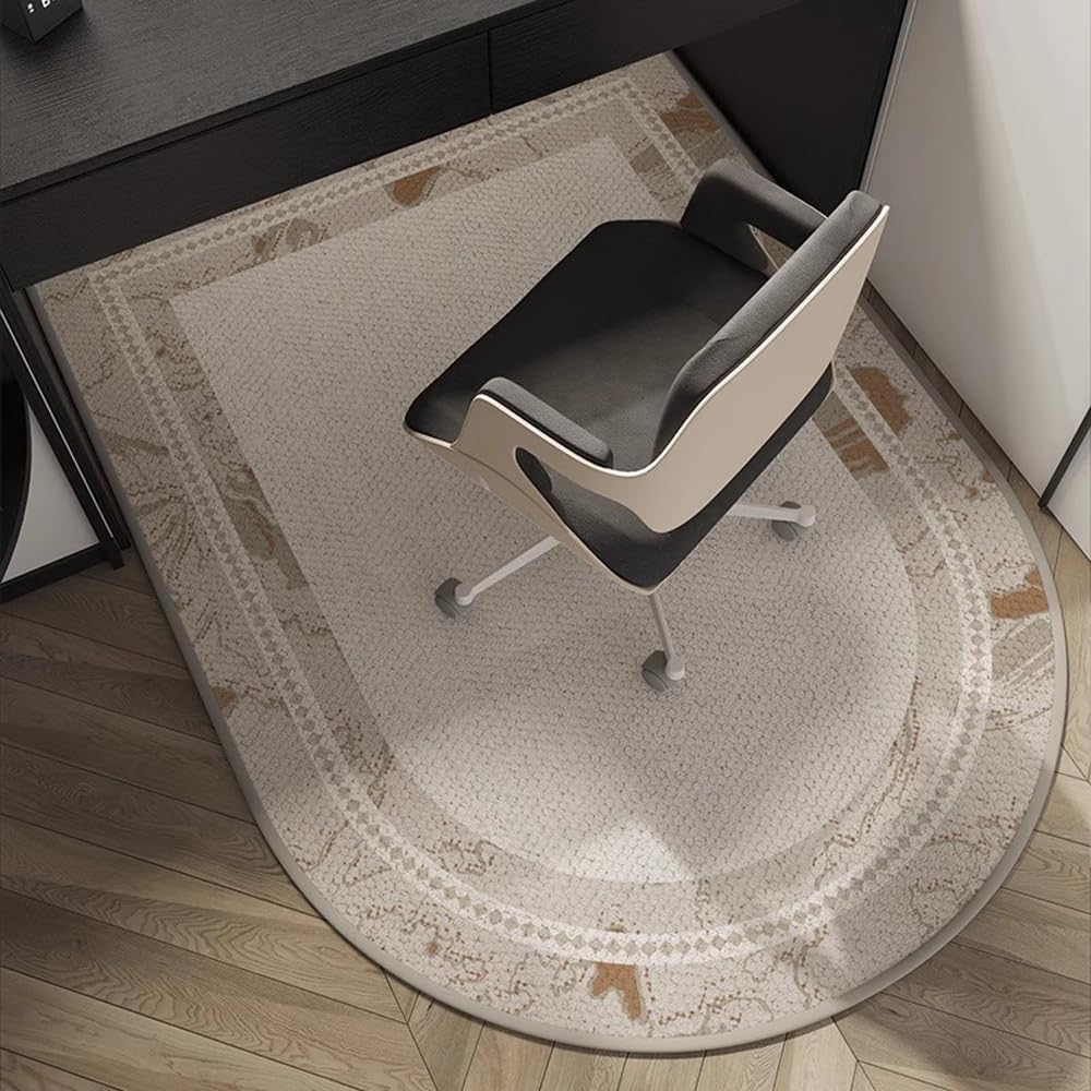 Arch Shaped Study Swivel Chair Cushion Office Bedroom Dresser Carpet Children's Study Desk Chair Cushion Home Decor