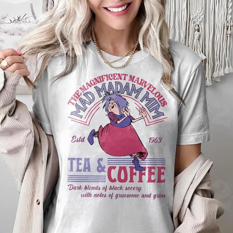 Vintage Mad Madam Mim Excalibur shirt Disney villains Allseason cotton streetwear gothic Women clothes vintage t shirt S