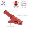 5PCS 30A 1000V Plastic Opening 10MM Round Handle Crocodile Test Adapter Clip Probe Pen Test Alligator 4mm Banana Plug Insulated