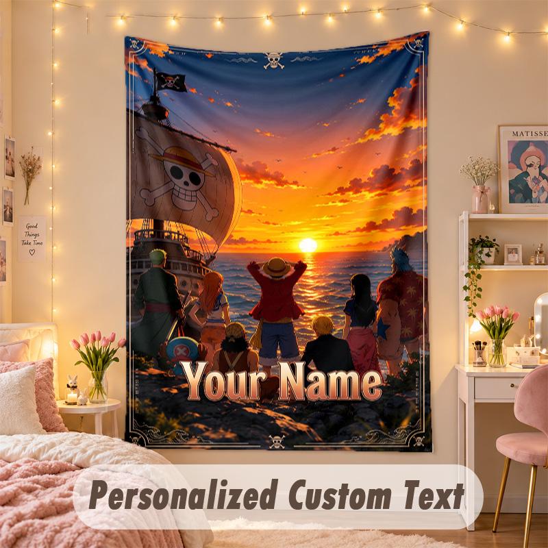 Custom Personalized Tapestry,One Piece Print Custom Name Text Wall Art Hanging for Bedroom