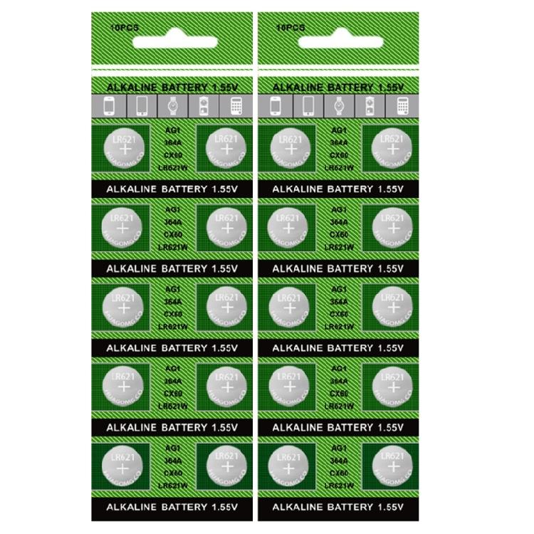 AG1/364/LR621 Button Coin Cell Batteries Durability Button Batteries for Daily Use Stable Voltages for Small Electronics