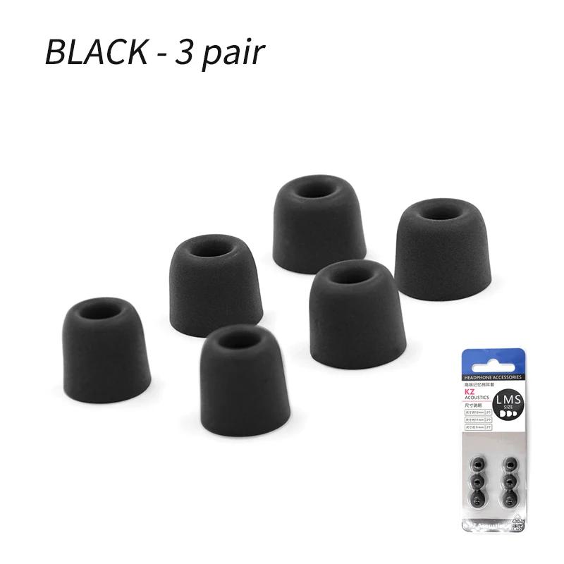 KZ Foam Tips Memory Sponge Sleeve Earphone Type Headphones To Enhance Bass Memory Earplugs for KZ ZAX ZSX ED9PRO ZS10PRO