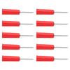 10pcs Banana Jack Wire Piercing Probe PVC Appearance 2mm 0.08in To 4mm 0.16in Conversion Insulation Pins for