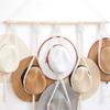 Nordic Boho Cotton Rope Hanging Hat Organizer Display Rack Cap Holder Scarf Hanger Macrame Home Wall Decor