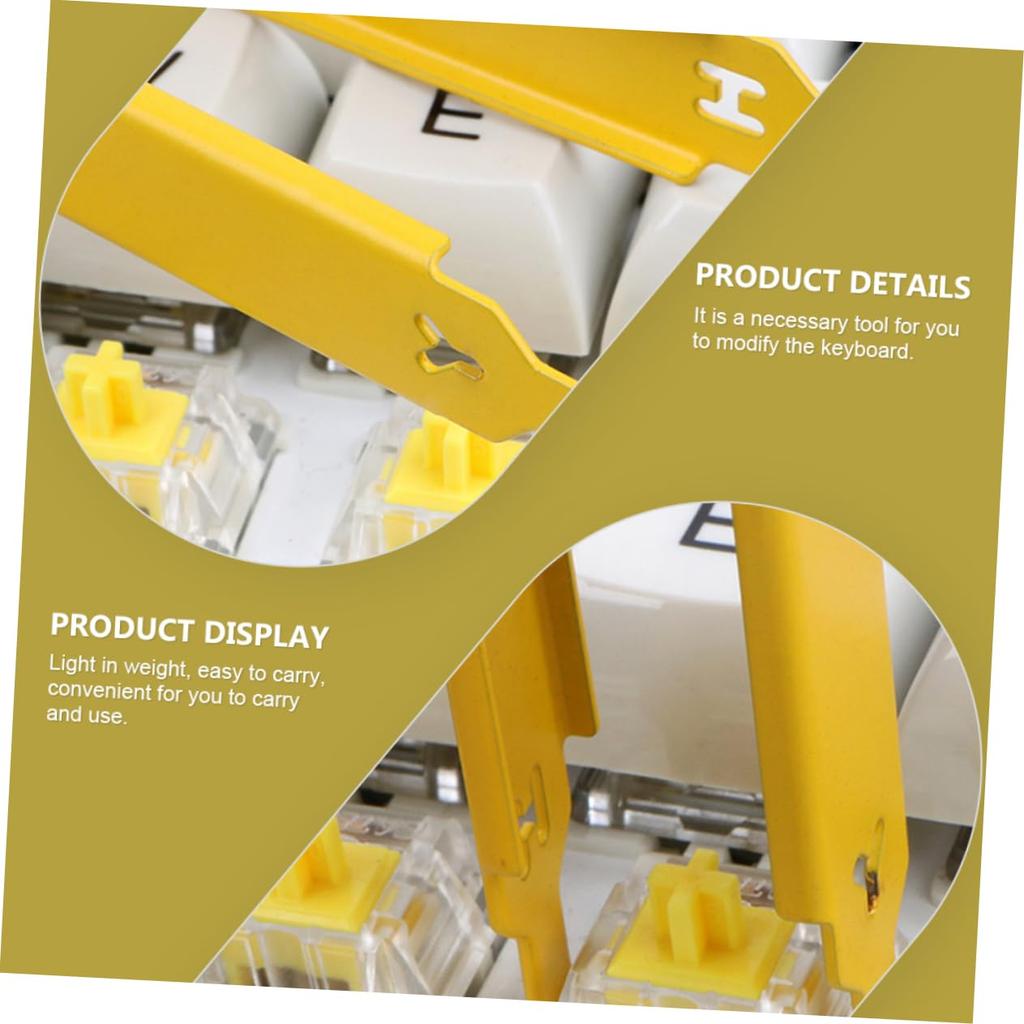 VORCOOL Shaft Puller Switch Remover for Computer Keyboards, Portable Keyboards, and Mechanical Keyboards, Stainless Steel Cap Remover Tool