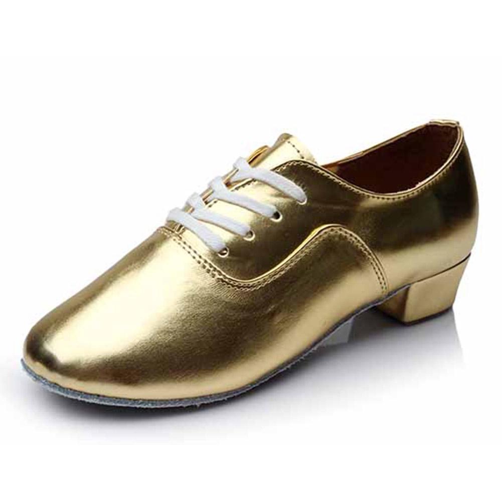 34-45 Size Boys Adult Men Latin Dance Shoes Soft Sole Ballroom Standard Dancing Shoes Heeled 3.5cm
