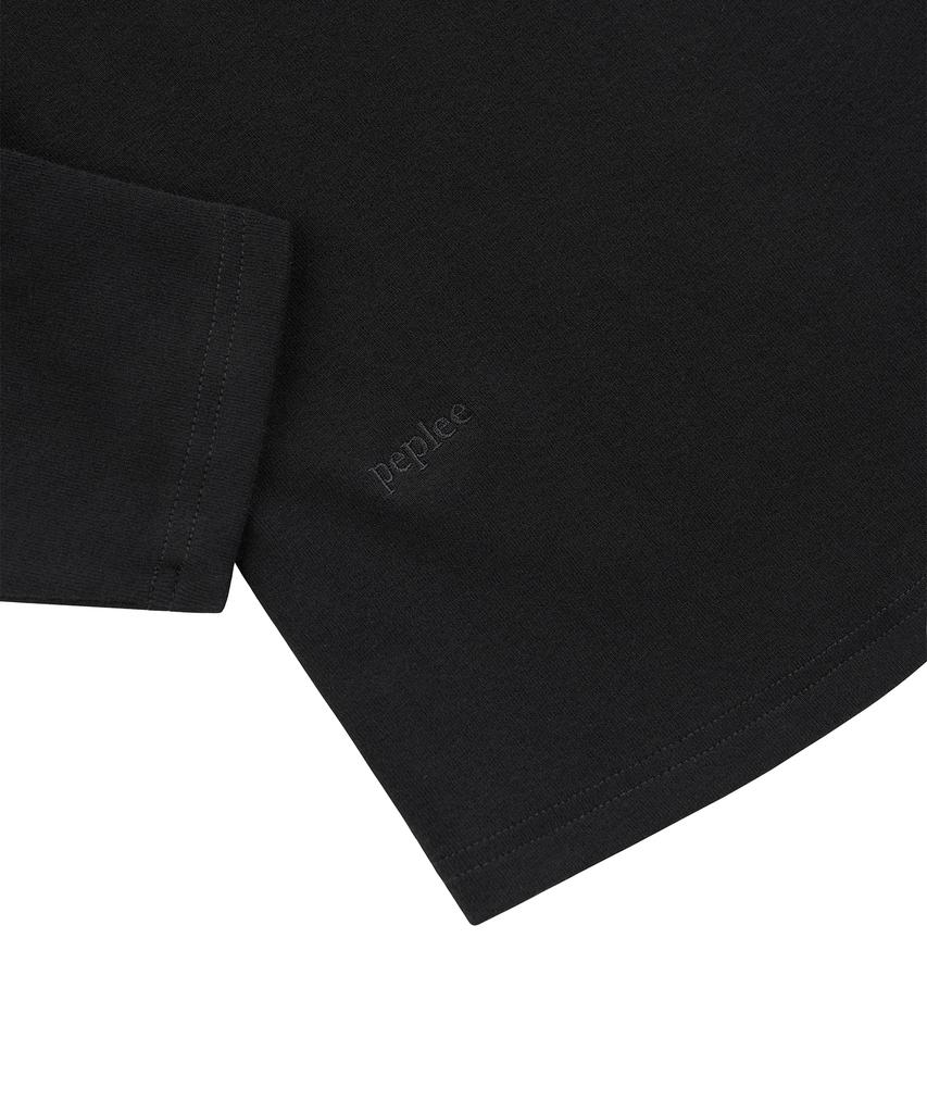 Pepeulli V-Neck 3/4 Sleeve Tee (Black)