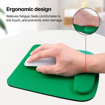 Ergonomická podložka pod myš s oporou zápěstí, pohodlná podložka pod myš, hladký povrch pro opěrku zápěstí pro úlevu od bolesti, počítač, notebook