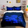 Blue Lion Silhouette Pattern. Bedding Sets Duvet Cover Sets Duvet Covers Pillowcases(1 * Duvet Cover 2 * Pillowcases, Without Duvet Insert)