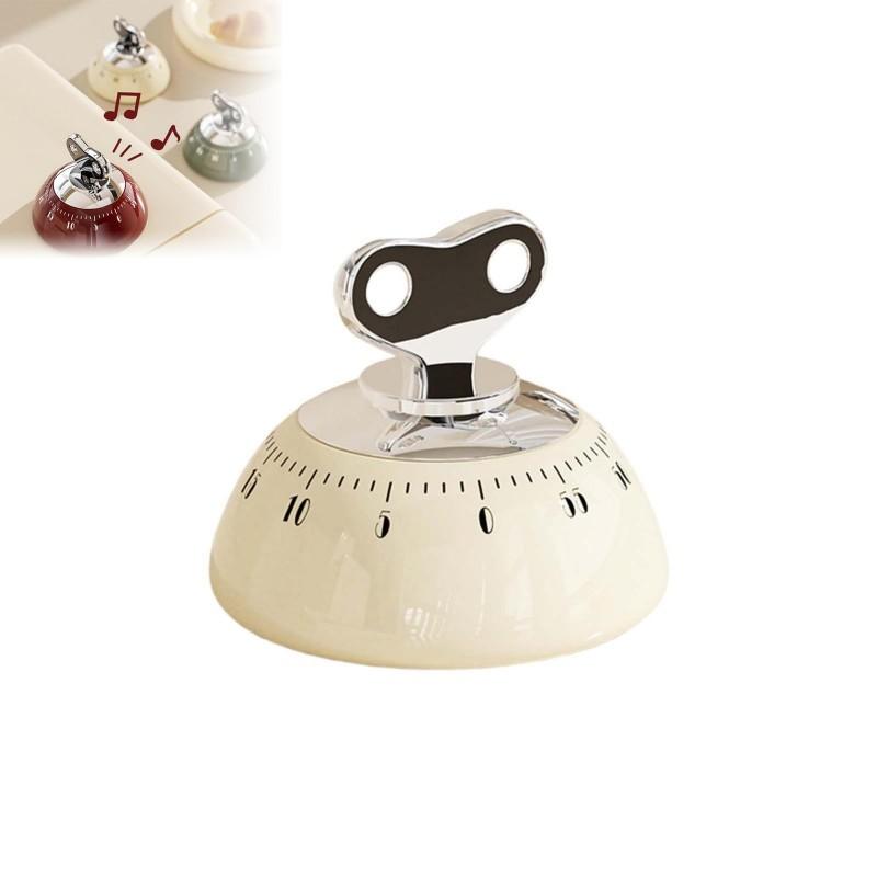 Magnetic Kitchen Timer Vintage Style Manual Countdown Cooking Baking Down Up Loud Alarm Magnet Clock Study Clock Kitchen