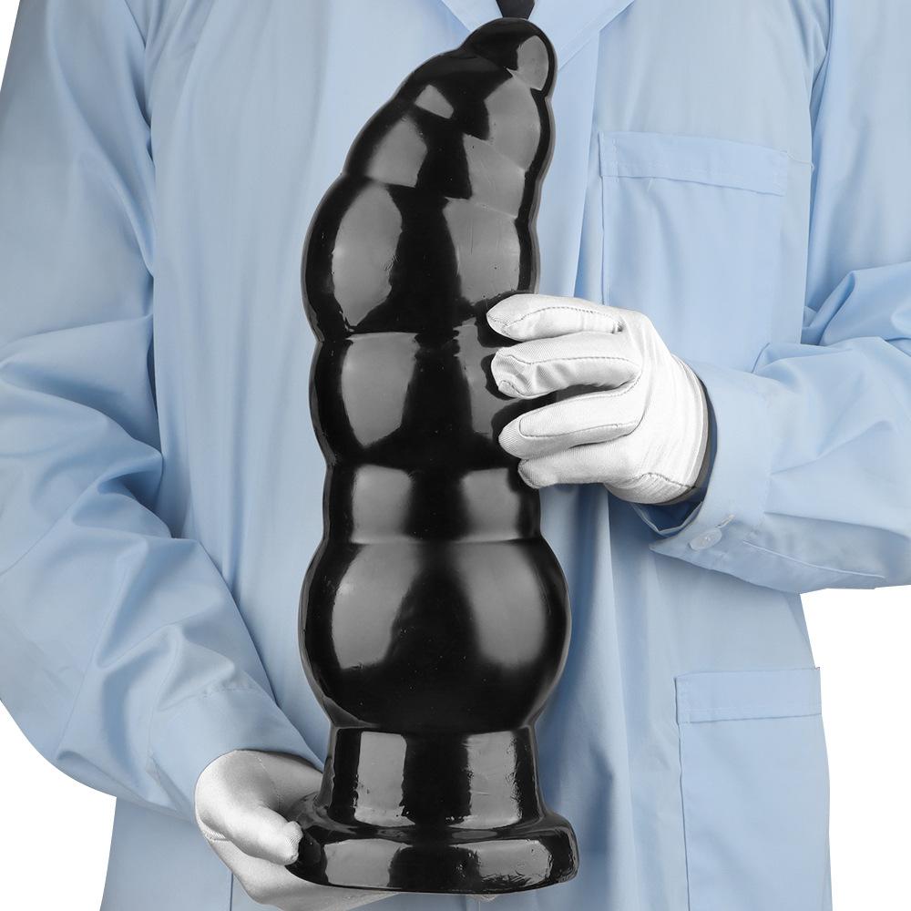 PVC velké anální zátky Masturbátor Dildo Fisting Sexuální hračky Big Dick Popruh na penis BDSM