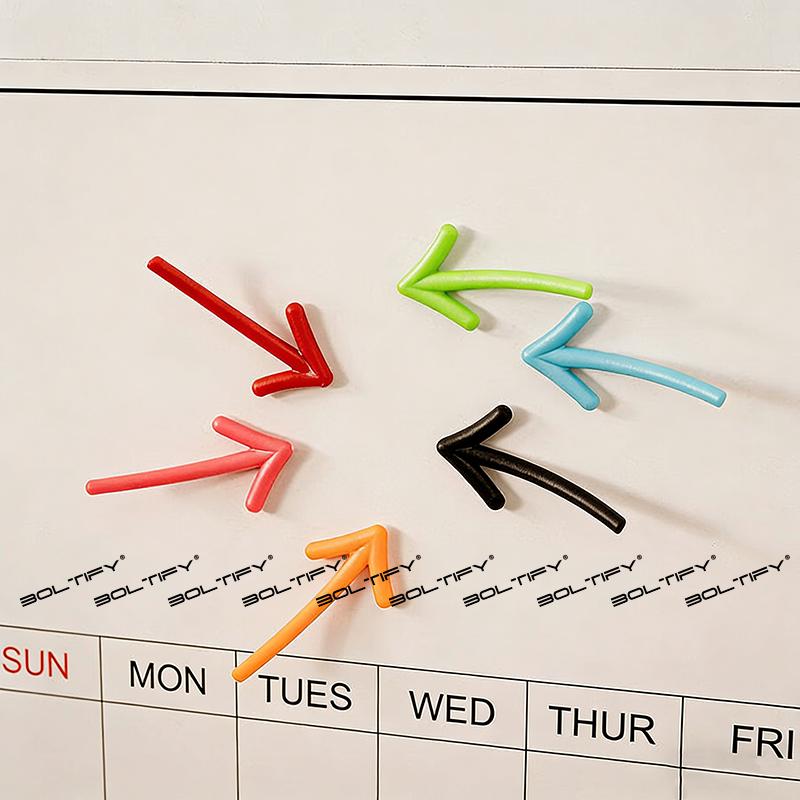6 Pack Creative Cute Funny Arrow Shape Fridge Magnet Stickers Refrigerator Decoration Gift Arrow Whiteboard Message Home Decor