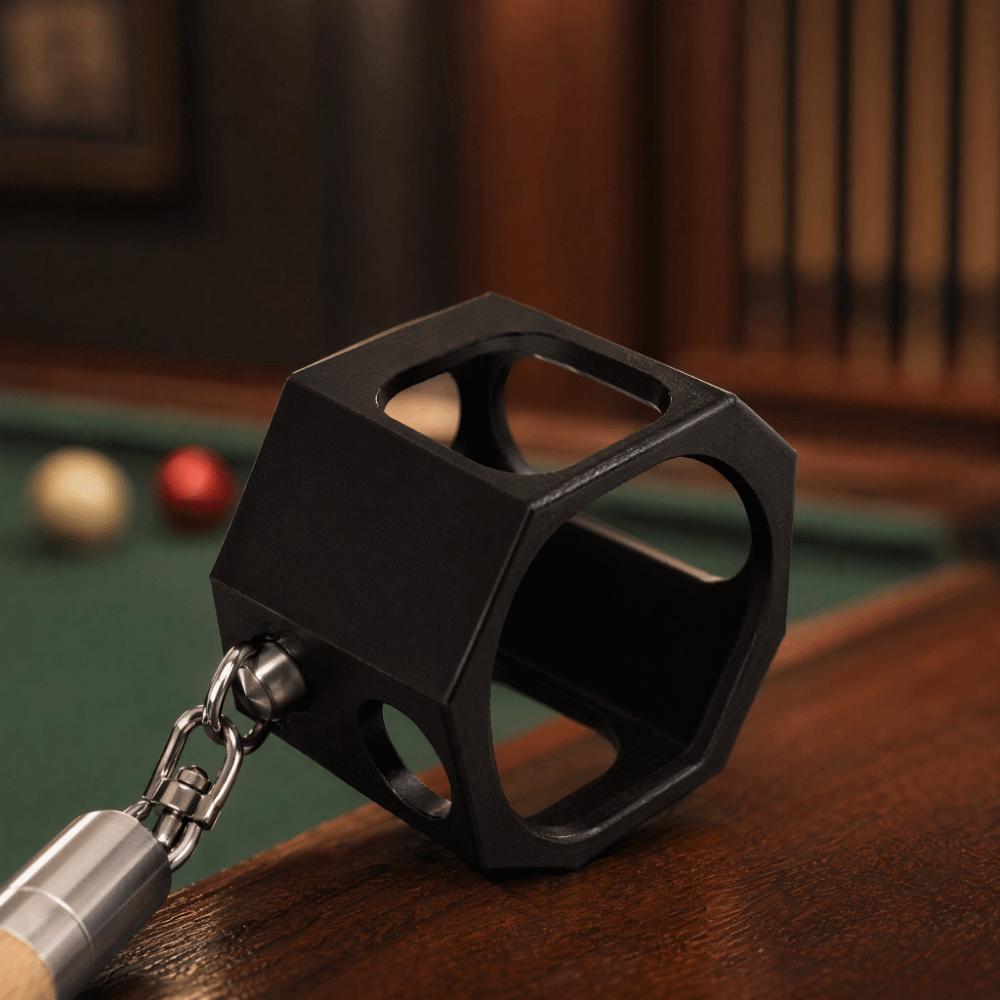 2 in 1 Pool Cue Chalk Holder Compact Cue Tip Pricker Tip Pricker Wooden Cue Billiard Accessory 2 in 1