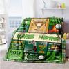 Golf06 Personalized Text Blanket Cozy Personalized Blanket Soft & Cozy Suitable for Living Room Bed Sofa Office Four Seasons Multipurpose