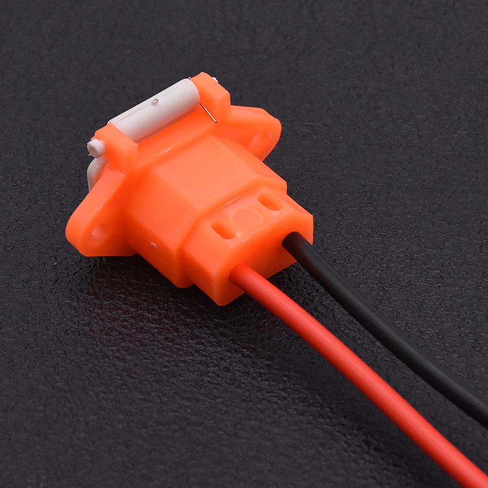 E-bike Scooter Battery Connector Plug Three Vertical Charging Socket With Wires 12AWG Cable For 36V 48V Universal