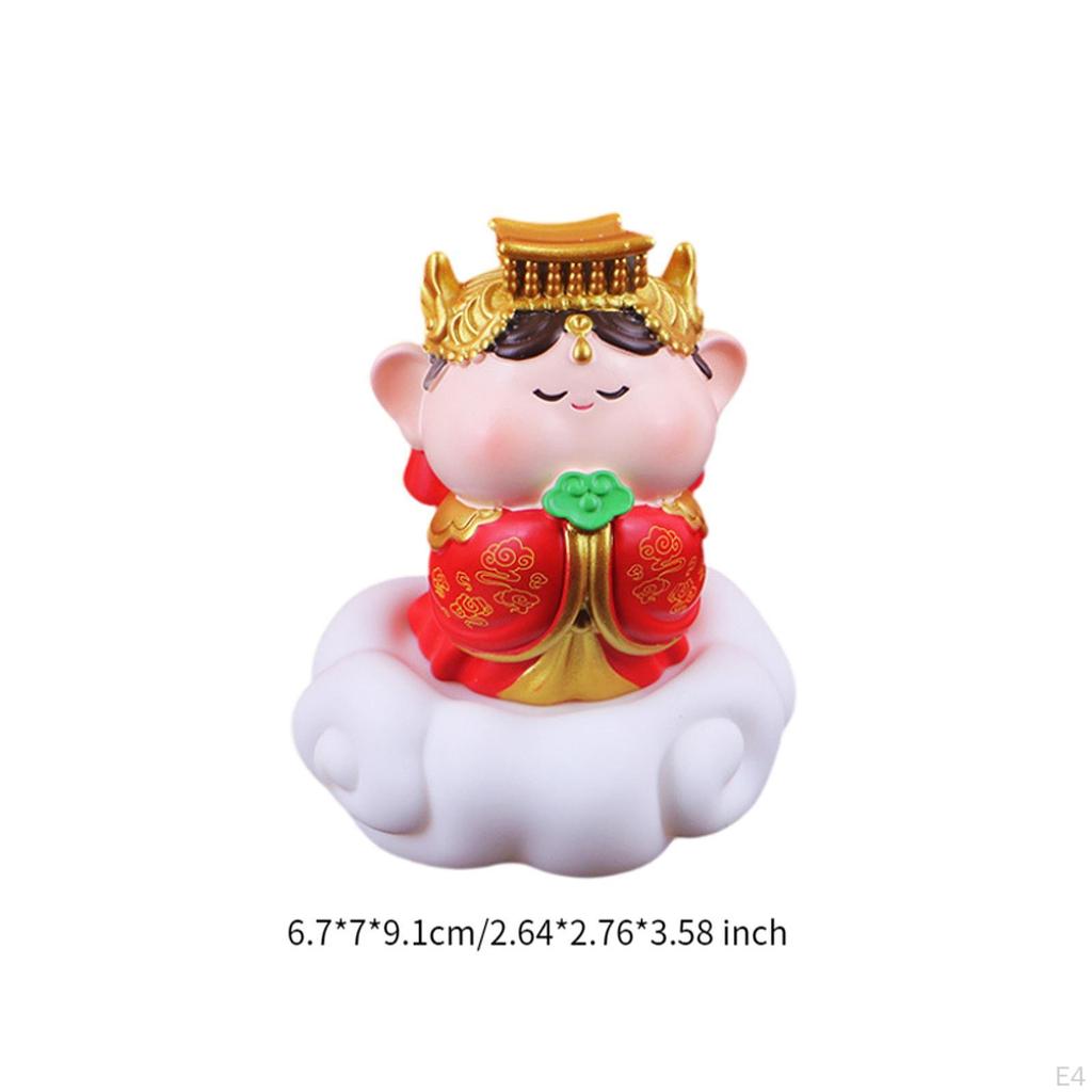 Cartoon Chinese Immortal Figurine Night Light Desktop Decoration Cute Housewarming Gifts Fengshui