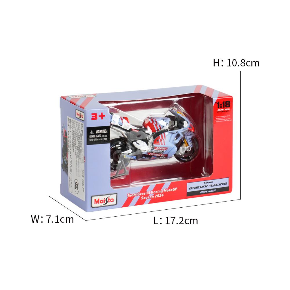 Maisto 1:18 Gresini Racing 2024 GP Racing Repsol Team Gegoten Voertuigen Verzamelbaar Motorfiets Model Speelgoed