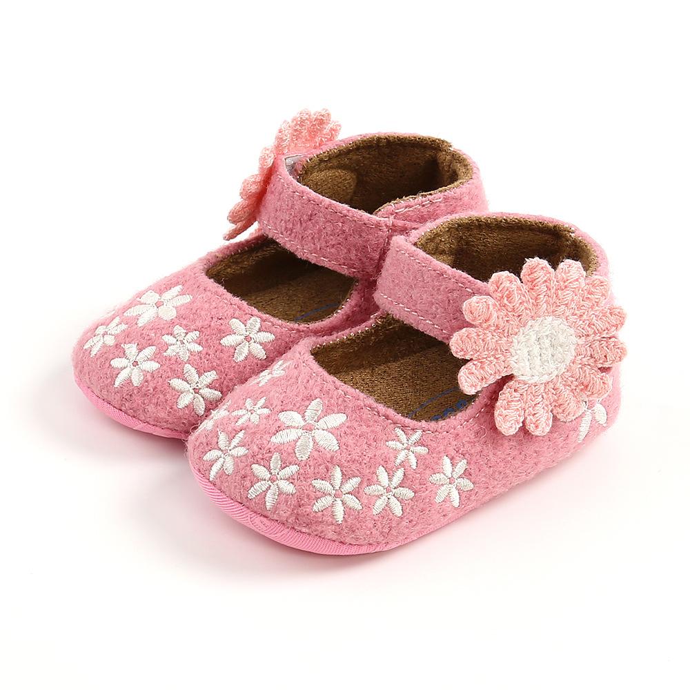 MYGGPP Frühling Herbst Sonnenblume Baby Prinzessin Schuhe Kleine Babyschuhe Babyschuhe Weichen Boden Kleinkind Schuhe