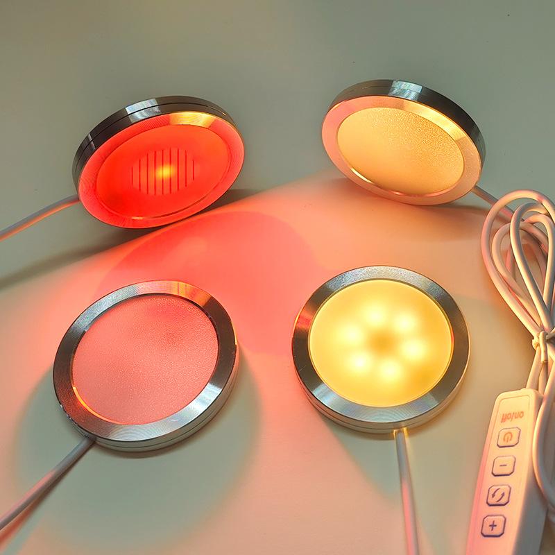 Lampa USB Okrągła Ultracienka Ze Stopu Aluminium 5V Akcesoria do Drukarki 3D Części Światła LED Model DIY Ciepła Biel/Wielokolorowa