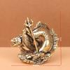 Brass Medusa Fish-Dragon Home Ornament: Copper Metal Craft Decoration