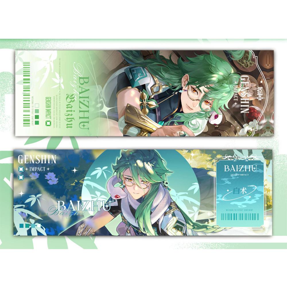 Genshin Impact Collection Karty Hry Záložka Furina Neuvillette Wriothesley Laser Oboustranná vstupenka Anime Tarotová karta Dárek
