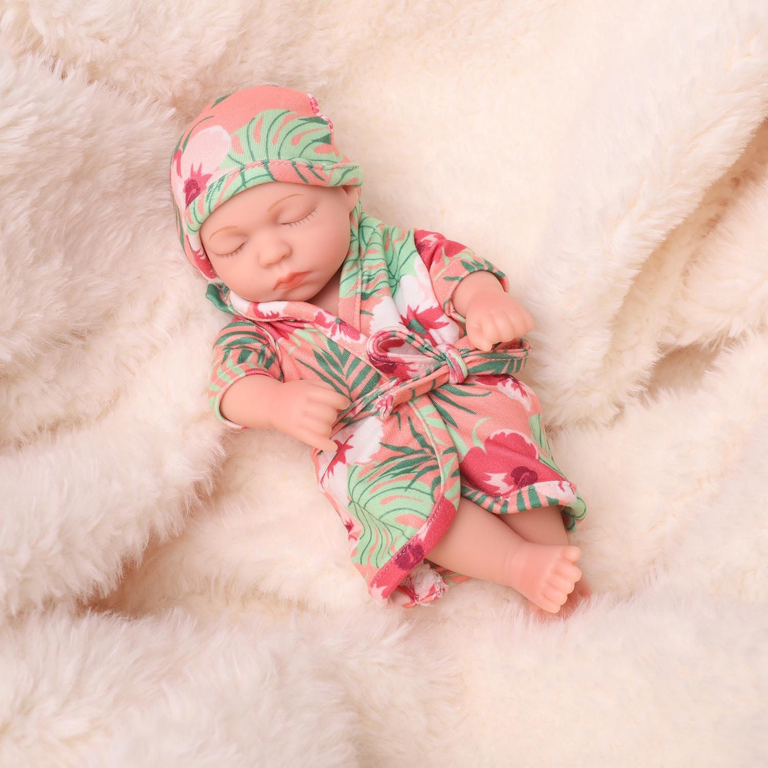 

19 см детская кукла реборн мини-моделирование всего тела мягкая резиновая эмалированная кукла подарок для девочки кукла кукла 19cm