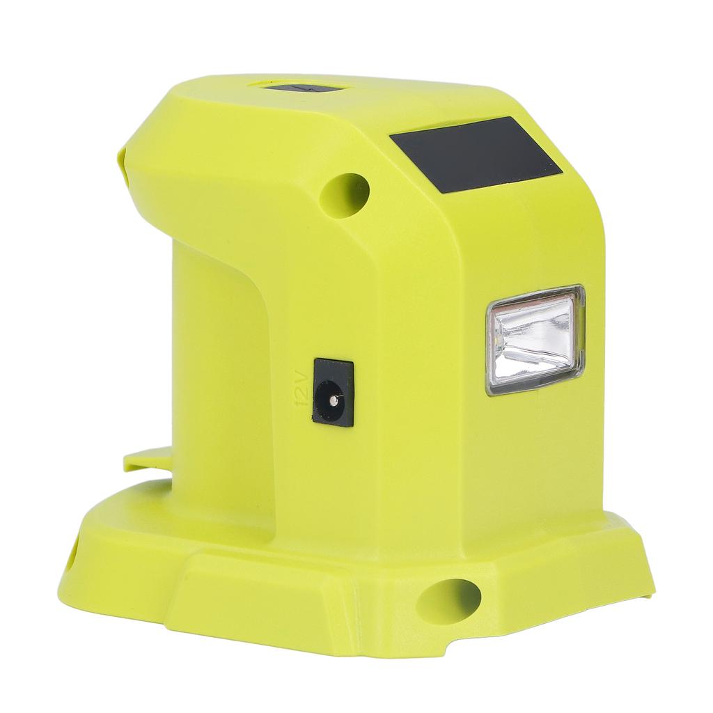 Battery Adapter Dual USB Ports Lithium Ion Battery Adapter Converter with LED Lights 18V 14.4V