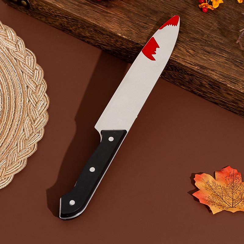 

Хэллоуин Декоративный Реквизит Имитация Ужаса Кровавые Пластиковые Острые Ножи Розыгрыш Кинжалы Выступление на Танцевальной Вечеринке 31Cm long