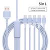 New Design 2-in-1 Hexagonal Braided PD100W USB Type-C Fast Charging Cable for iPhone 16/15 for for