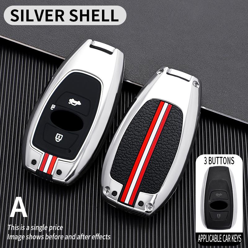 Zinc Alloy Car Remote Key Case Cover Shell Fob for Subaru Legacy XV Forester Outback BRZ SIT Interior Keychain  Accessories