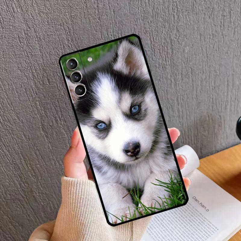 Animal Husky Puppy Phone Case For Samsung Galaxy S26 S25 S24 S20 S21 S22 S23 Ultra S10 Plus S24 FE S25 FE Cover