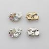 LKERAN 10pcs New DIY Decoration Buttons Metal Button Wedding Dress Accessories for 18 * 12mm