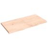 VidaXL Wall Shelf 120x60x4 Cm Solid Untreated Oak Wood 363578