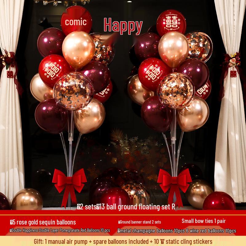 Wedding Balloon Pillar and Aisle Décor Set for Engagements and New Home Celebrations.