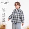 MOMOCO Boys' Plaid Shirt Jacket